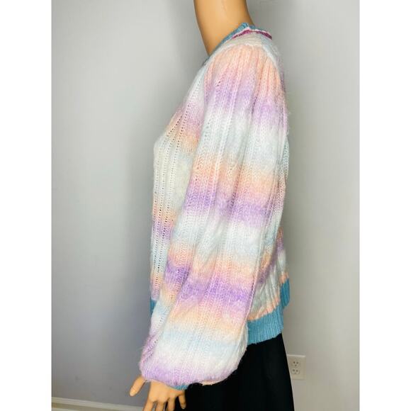 KARLIE women’s pullover cable knit sweater size M - Picture 6 of 10